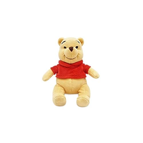 Disney Store Official Mini Bean Bag Plushie Pooh - Cute Stuffed Animal for Kids with Detailed Sculpting & Embroidered Fe