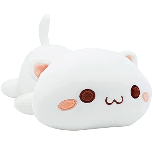Onsoyours Cute Kitten Plush Toy for Kids (White Cat, 12")  
Onsoyours Soft Anime Cat Plush Pillow for Kids (White Cat, 1
