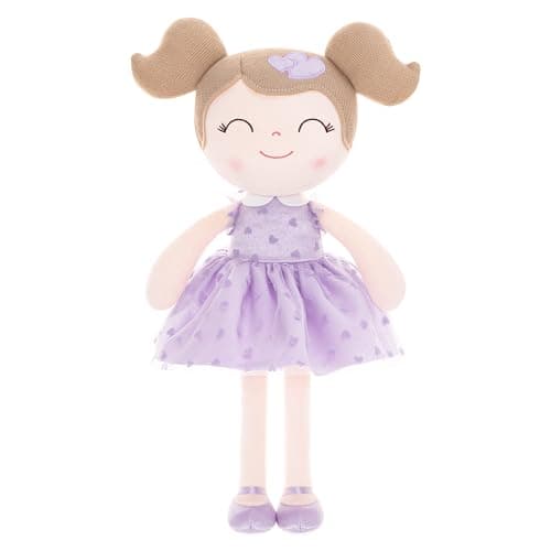 Gloveleya Soft Doll for Kids Ages 2-4 Peach Fairy Plush Toy with Gift Box