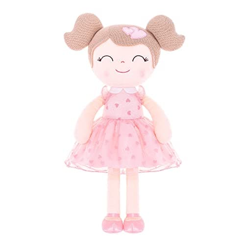 Gloveleya Soft Doll for Kids Ages 2-4 Peach Fairy Plush Toy with Gift Box