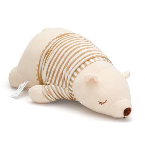 Niuniu Daddy 15" Weighted Polar Bear Toy for Kids Christmas Gift
Niuniu Daddy 15" Large Plush Polar Bear for Hugging and