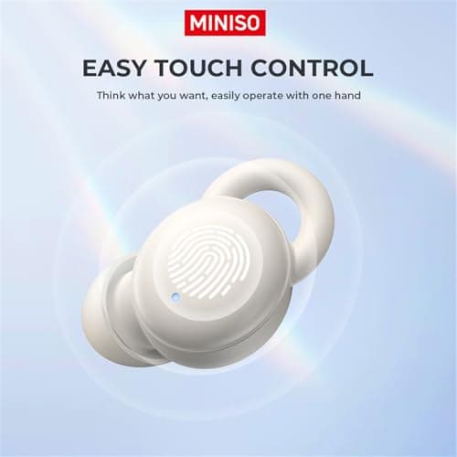 MINISO X10 Bluetooth Noise Blocking Earbuds for Side Sleepers in BedComfortable Fit Bluetooth 5.4 Earphones for Sleeping