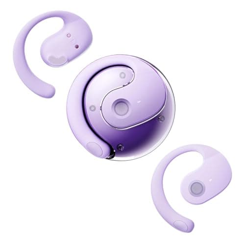 Wireless Out Of Ear Open Ear Headphones for Adults During Commute Bone Air Conduction Earbuds Purple  
Wireless Out Of E