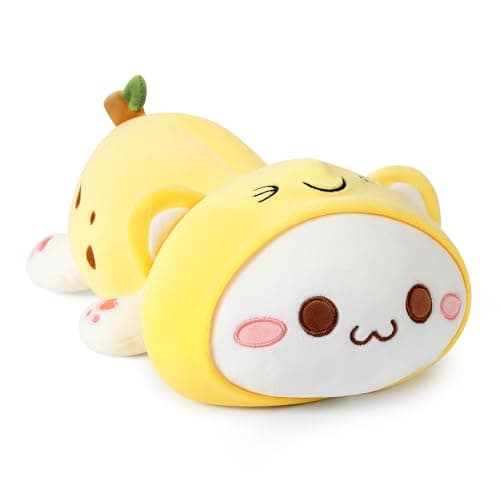 Onsoyours Cute Kitten Plush Toy for Kids (White Cat, 12")  
Onsoyours Soft Anime Cat Plush Pillow for Kids (White Cat, 1