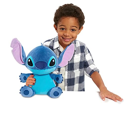Disney Stitch Comfort Weighted Plush Stuffed Animal, Blue, Kids Toys for Relaxation Ages 3 Up