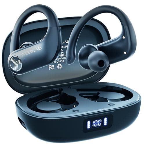 TREBLAB X3 Pro Sport True Wireless Earbuds for Workout, Punchy Bass and Noise Isolation, 145H Playtime