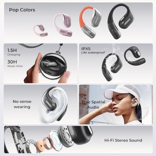 MINISO MS152 AI Translation Earphones, Real Time Translation, 144 Languages Intelligently Translated, Travel and Study C