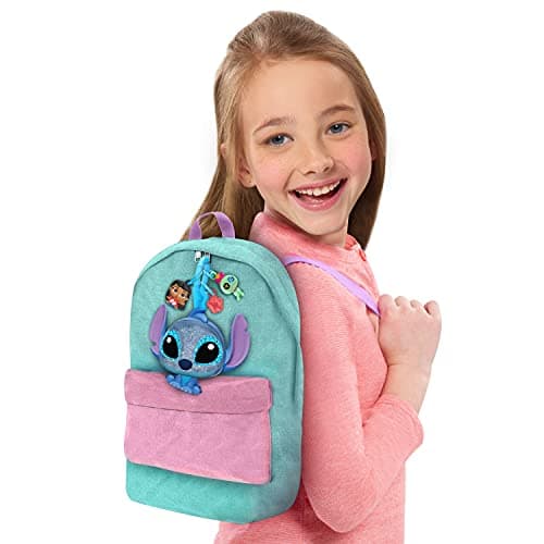 DOORABLES Disney Tag-A-Longs Stitch Wearable Figure and Charms Series 1 Collectible Figure for Kids Ages 3 Up  
DOORABLE