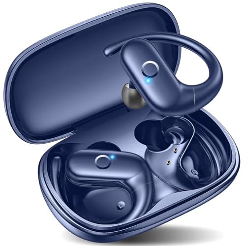 Kurdene Wireless Earbuds Bluetooth Headphones - Over Ear Buds with Deep Bass Sound,60Hrs Playtime - Black  
Kurdene Wire