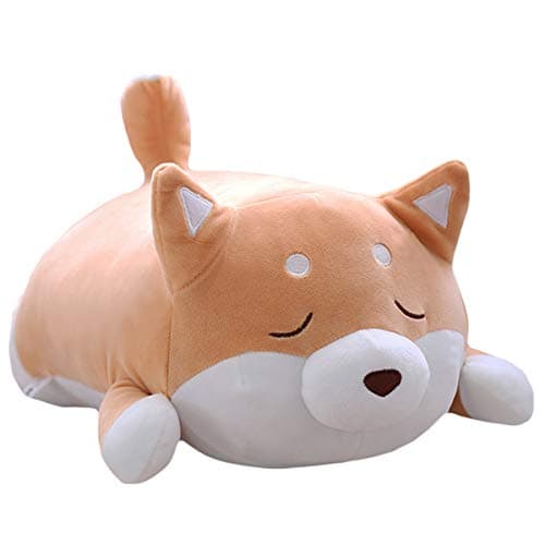 Shiba Inu Dog Plush Pillow for Valentine Gifts (Brown Round Eye, 1|5in)  
Cute Soft Corgi Stuffed Animals Doll Toys for