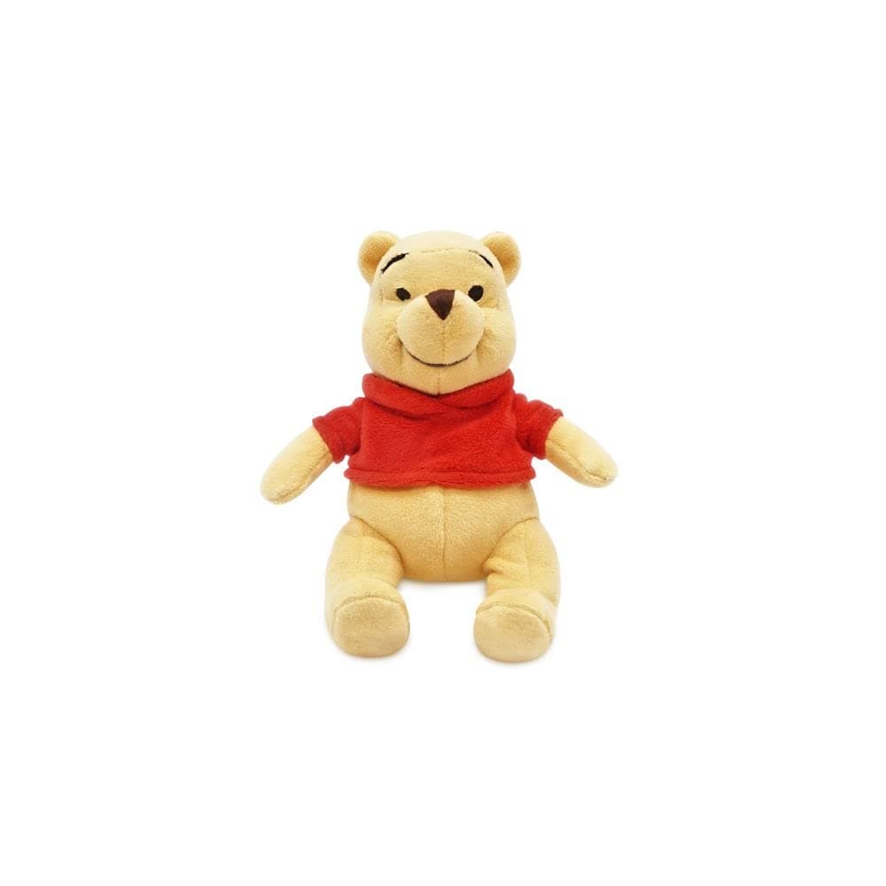 Disney Store Official Mini Bean Bag Plushie Pooh - Cute Stuffed Animal for Kids with Detailed Sculpting & Embroidered Fe