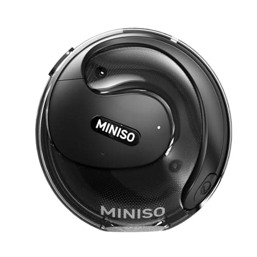 MINISO X15 Pro Open Ear Bluetooth Headphones for Young Adults Bluetooth 5.4 AI Language Support Black  
MINISO X15 Pro O