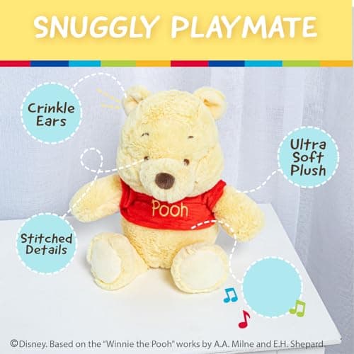 Disney Kids Preferred Baby Winnie the Pooh Stuffed Animal 12" Jingle Crinkle Friends
