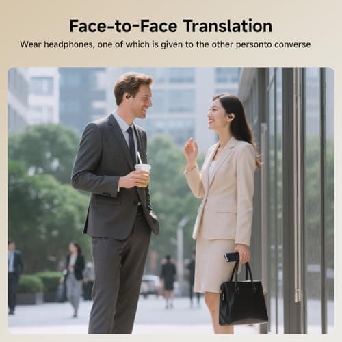 MINISO X15 Pro AI Translation Earbuds for Travelers and Business Professionals Support 135 Languages with Real Time Tran