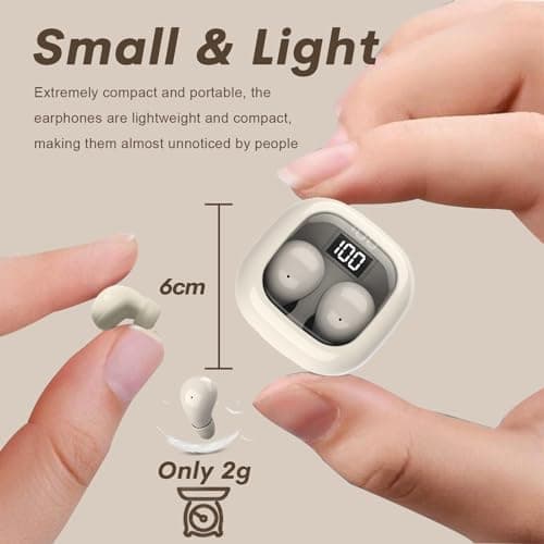 Smallest Low Profile Micro Tiny Discreet Hidden Earbuds for Work and Sleep
| IPX5 Waterproof Wireless Bluetooth Ear Bud