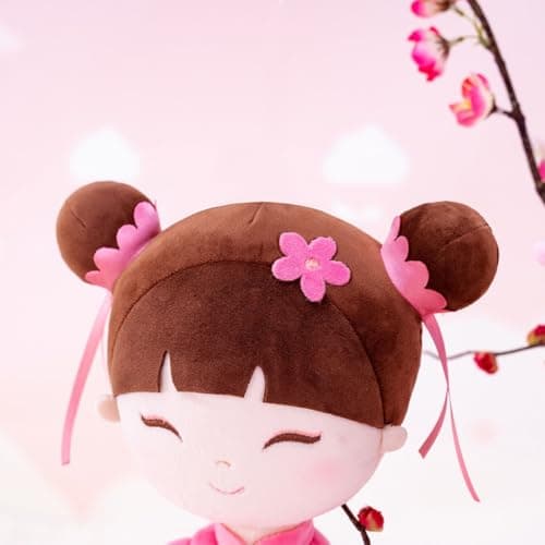 Gloveleya Soft Doll for Kids Ages 2-4 Peach Fairy Plush Toy with Gift Box