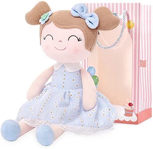 Gloveleya Soft Doll for Kids Ages 2-4 Peach Fairy Plush Toy with Gift Box