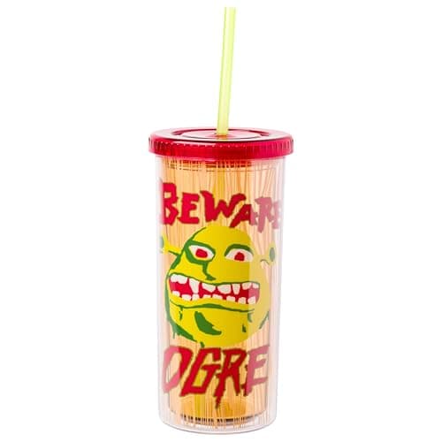 Silver Buffalo Disney Lilo and Stitch Tropical Pattern Plastic Tall Travel Cup for Adults, Outdoor Summer Party, 20 Ounc