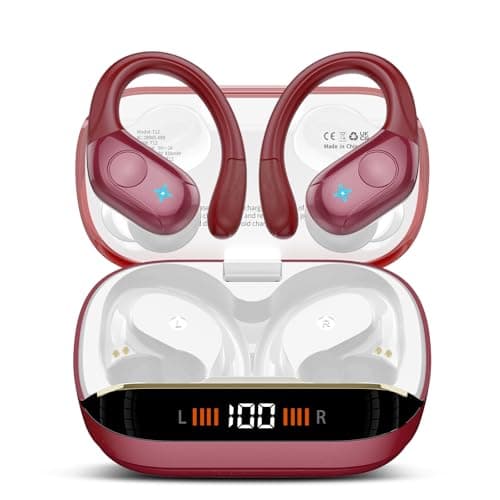 Wireless Earbuds Bluetooth 5.4 Headphones with 4 ENC Mic and LED Display for Running Black
| IP7 Waterproof Bluetooth E