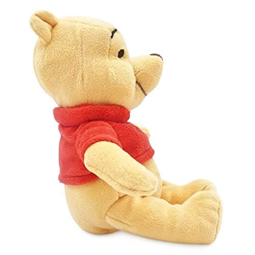 Disney Store Official Mini Bean Bag Plushie Pooh - Cute Stuffed Animal for Kids with Detailed Sculpting & Embroidered Fe