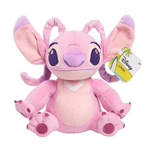 Disney Lilo & Stitch 6-Inch Bean Plushie Angel for Kids Ages 2 Up | Alien Stuffed Animal | Just Play
