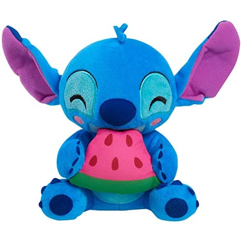 Just Play Disney Stitch Small Plush Toy - Blue Alien Stuffed Animal for Kids 2 and Up - Stitch and Watermelon Combo