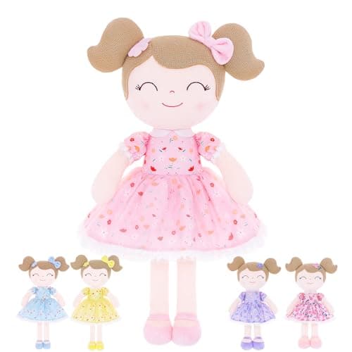 Gloveleya Soft Doll for Kids Ages 2-4 Peach Fairy Plush Toy with Gift Box