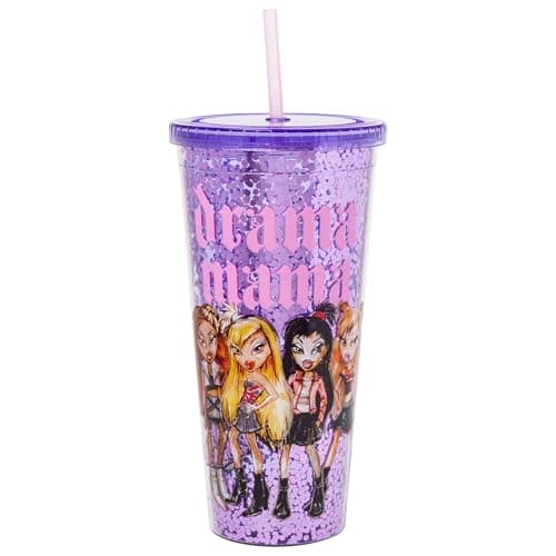 Silver Buffalo Disney Lilo and Stitch Tropical Pattern Plastic Tall Travel Cup for Adults, Outdoor Summer Party, 20 Ounc