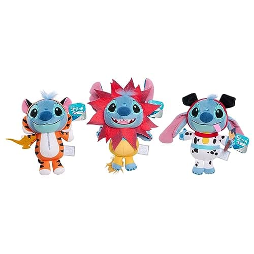 Disney 100 Years of Wonder Stitch Plush Toy for Kids Ages 2+, Soft Pongo Small Stuffed Animal, Safe and Cute Childhood T