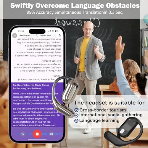 144 Language Translation Earbuds for Business Travel Learning Cross-Country Communication
| Translation Earbuds Real Ti