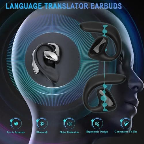 144 Languages High Accuracy Real Time Translation Earbuds for Business Travellers
| Bluetooth Voice Translator Earbuds
