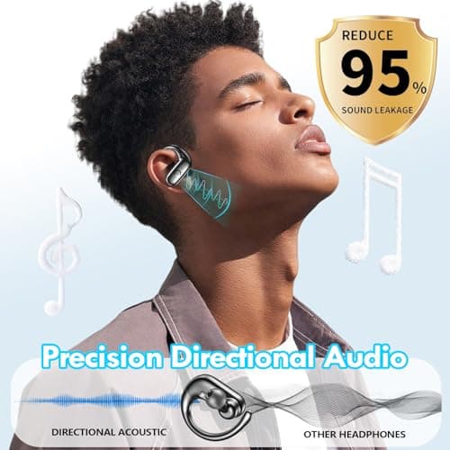 Kurdene Wireless Earbuds Bluetooth Headphones - Over Ear Buds with Deep Bass Sound,60Hrs Playtime - Black  
Kurdene Wire