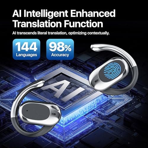 Real Time Translation Earbuds for Travel and Business with 144 Languages Support and Long Battery Life
| AI Language Tr