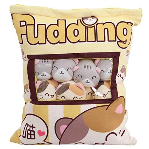 Cute Plush Pillow Throw Pillow for Girls (Kitten)
| Removable Stuffed Animal Toys Creative Gifts for Girls (Kitten)
| P