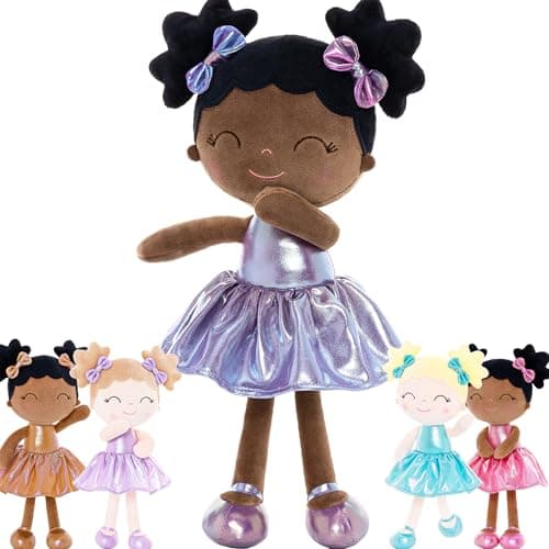 Gloveleya Soft Doll for Kids Ages 2-4 Peach Fairy Plush Toy with Gift Box