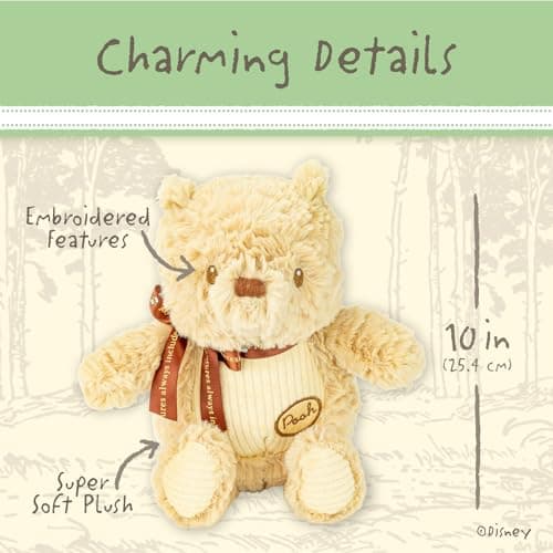 [Disney] Kids Preferred Classic Winnie The Pooh and Friends 4 Piece Plush Collector Set Stuffed Animals for Kids