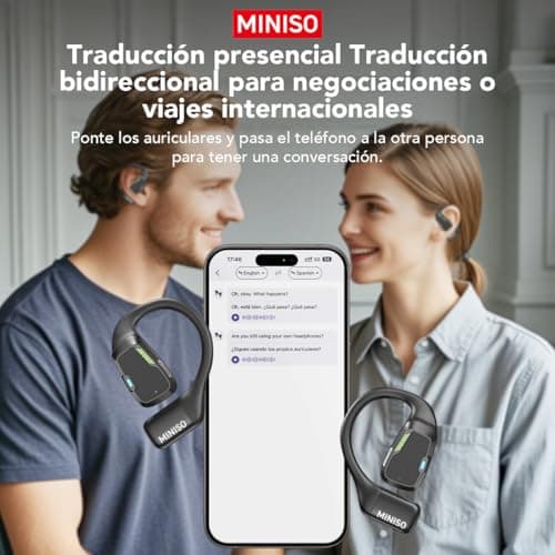 MINISO M98 Real Time Translation Earbuds with Bluetooth 5.4 for Running
| MINISO M98 135 Language Support Earbuds for D
