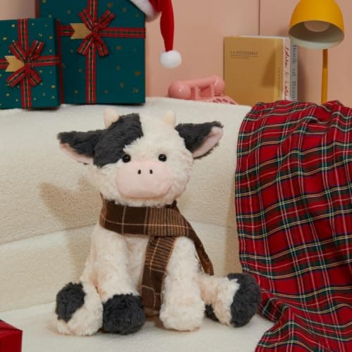 MINISO 10.5" Cow Stuffed Animal Ultra-Soft Cuddle Toy for Kids Boys Girls
MINISO 10.5" Cow Stuffed Animal with Scarf for