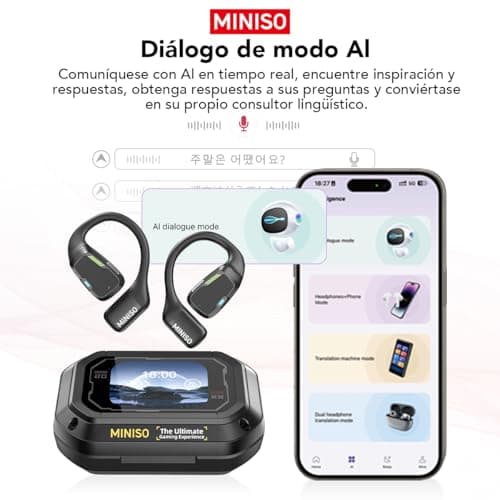 MINISO M98 Real Time Translation Earbuds with Bluetooth 5.4 for Running
| MINISO M98 135 Language Support Earbuds for D