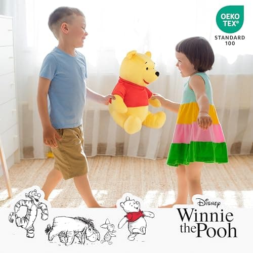 Jay Franco Disney Winnie The Pooh Pillow Buddy - Super Soft Polyester Microfiber, Official Disney Product For Kids, Perf