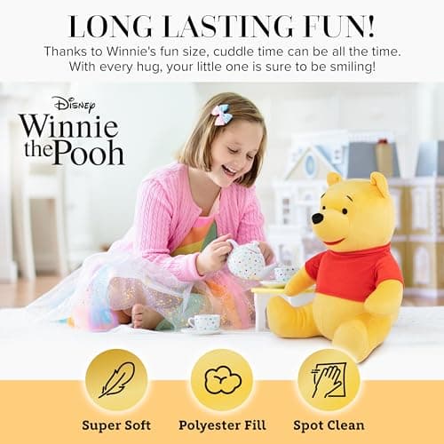 Jay Franco Disney Winnie The Pooh Pillow Buddy - Super Soft Polyester Microfiber, Official Disney Product For Kids, Perf