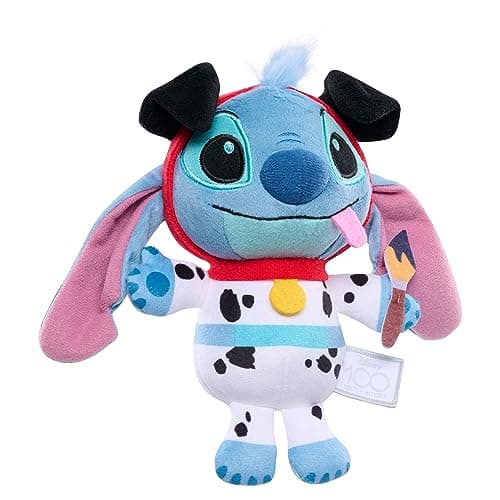 Disney 100 Years of Wonder Stitch Plush Toy for Kids Ages 2+, Soft Pongo Small Stuffed Animal, Safe and Cute Childhood T