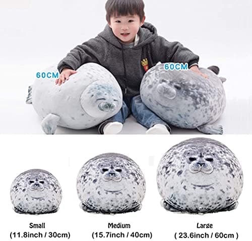 ETAOLINE Small Seal Pillow for Kids and Adults as Soft Bed Companion and Comfort Toy