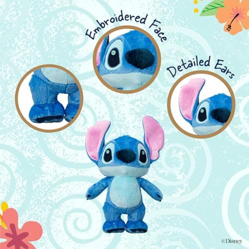 Disney Baby Lilo & Stitch Soft Huggable Stuffed Animal for Toddler Boys and Girls, Gift for Kids, Blue Stitch 15 Inches