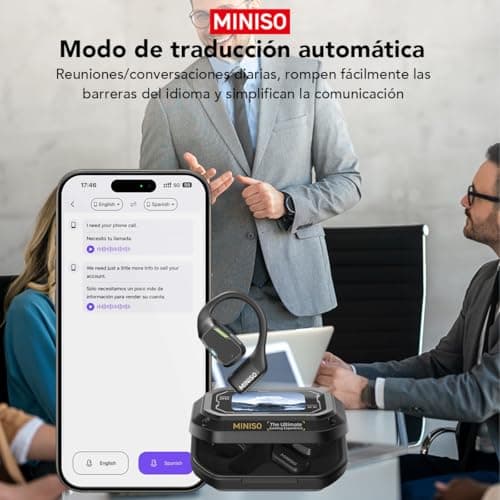 MINISO M98 Real Time Translation Earbuds with Bluetooth 5.4 for Running
| MINISO M98 135 Language Support Earbuds for D