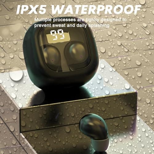 Smallest Low Profile Micro Tiny Discreet Hidden Earbuds for Work and Sleep
| IPX5 Waterproof Wireless Bluetooth Ear Bud