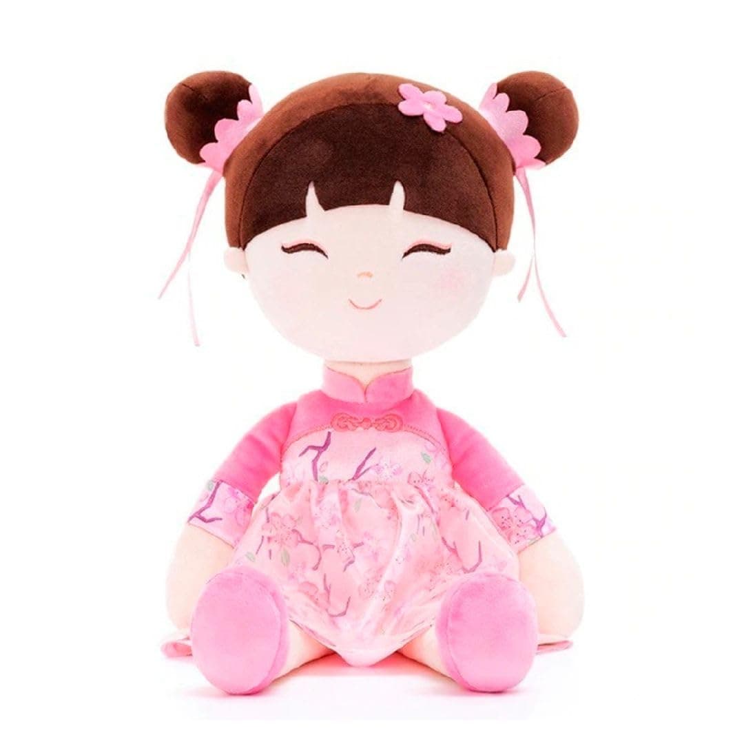 Gloveleya Soft Doll for Kids Ages 2-4 Peach Fairy Plush Toy with Gift Box