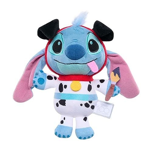 Disney 100 Years of Wonder Stitch Plush Toy for Kids Ages 2+, Soft Pongo Small Stuffed Animal, Safe and Cute Childhood T
