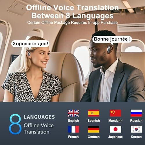 Real Time Translation Earbuds for Travel and Business with 144 Languages Support and Long Battery Life
| AI Language Tr