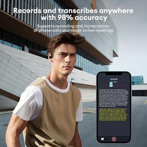 XINLINSHOE Hy-T26 Pro Translation Earbuds for Travel Business Learning (Black) Real Time 144 Language Translator
